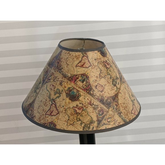 COPY - NAUTICAL MAP LAMP SHADE WORLD MAP  COOLIE LAMP SHADE HISTORICAL LIBRARY - Picture 2 of 9